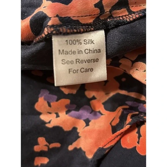 Parker Quilted Empire Dress  Silk Petal Bloom Print Strapless Zip Womens Size L - Picture 6 of 7